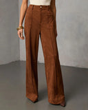Lioren Suede Flare Pants