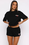 Club 14 Cassie Lounge Shorts Black