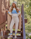 Apres Ski Edge Cable Knit Joggers