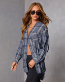 Off Grid Plaid Tunic Top