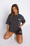 Offstage Back Graphic Oversized Tee Shadow