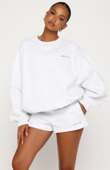Test Drive Oversized Sweater Grey Marle