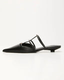 Corie Caged Leather Stud Flats