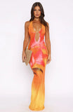 Bets Are Off Maxi Dress Sunset Floral