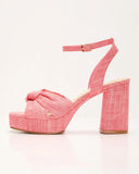 Mikah Twist Knot Platform Heels