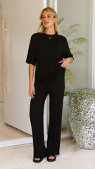 Bayu Knit Top Black
