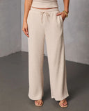 Home Base Wide Leg Knit Drawstring Pants