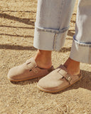 Estina Faux Suede Clogs