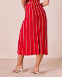 Ashlin Contrast Striped Maxi Skirt
