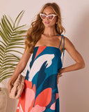 Sunkissed Escape Abstract Maxi Dress