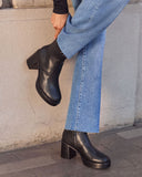 Roem Leather Platform Ankle Booties
