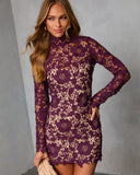 Barely Bloomed Lace Mini Dress