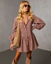 Tawnya Gingham Mini Dress