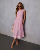 Shes Timeless Pintuck Organza Midi Dress