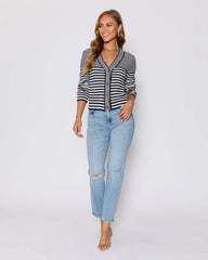 Cape Cod Striped Cardigan