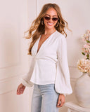 Sweet Daybreak Pleated Twist Front Top