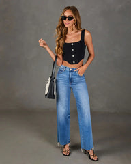 Izara Cropped Corset Top