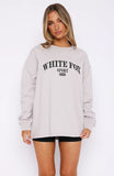 Stand With You Long Sleeve Oversized Tee Moon