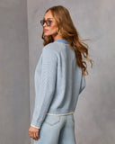 Simple Things Contrast Trim Sweater