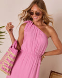Serene Summer One Shoulder Maxi Dress