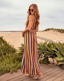 Shalie Plunging Neckline Maxi Dress