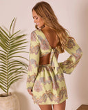 Sunset Jetsetter Abstract Mini Dress