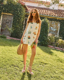 Soft Bloom Floral Shift Mini Dress