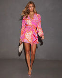 Florentine Printed Fitted Waist Romper