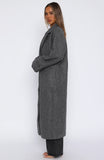 Winter Holiday Oversized Coat Charcoal