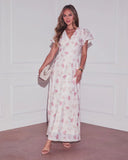 Lorrie Floral Jacquard Maxi Dress