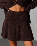 Nutmeg Nap Pleated Mini Skirt