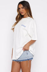 Having My Way Oversized Tee White