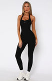 Combat Halter Jumpsuit Black