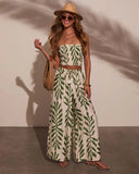 Sol Escape Tropical Smocked Top