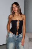 Make You My Lover Bustier Black