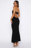 Pearl And Prosecco Midi Dress Black