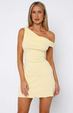 Nights Away Mini Dress Lemon