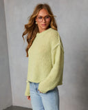 Snoozy Sundays Contrast Knit Trim Sweater