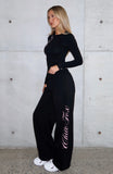 Luxurious Girl Track Pants Black