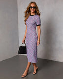 Gentle Glow Bodycon Knit Midi Dress