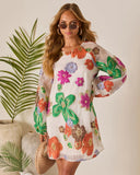 Bloomtide Shift Mini Dress