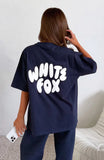 Club 14 Allie Oversized Tee Navy