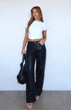 Bring The Style PU Pants Black