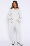 Moving Out Waffle Sweatpants Light Grey Marle