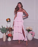 Tender Blossoms Tiered Maxi Dress