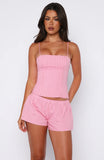 Born To Glow Shorts Pink Stripe