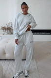 Moving Out Waffle Sweatpants Light Grey Marle