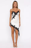 Behind The Light Lace Mini Dress Cream