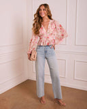 Bloom Reveal Floral Chiffon Blouse