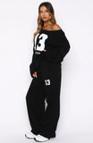Only One Left Track Pants Black